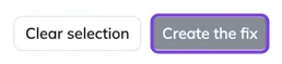 The Create the fix button