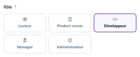 Les cartes de rôle et le panneau Ce que permet ce rôle