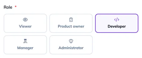 The role cards and the What this role allows panel