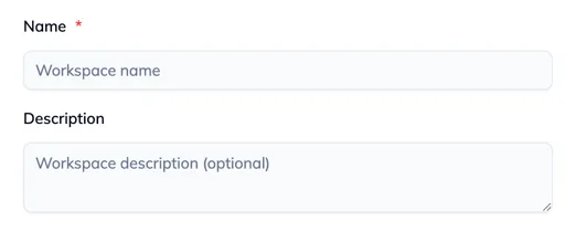 The Name and Description fields